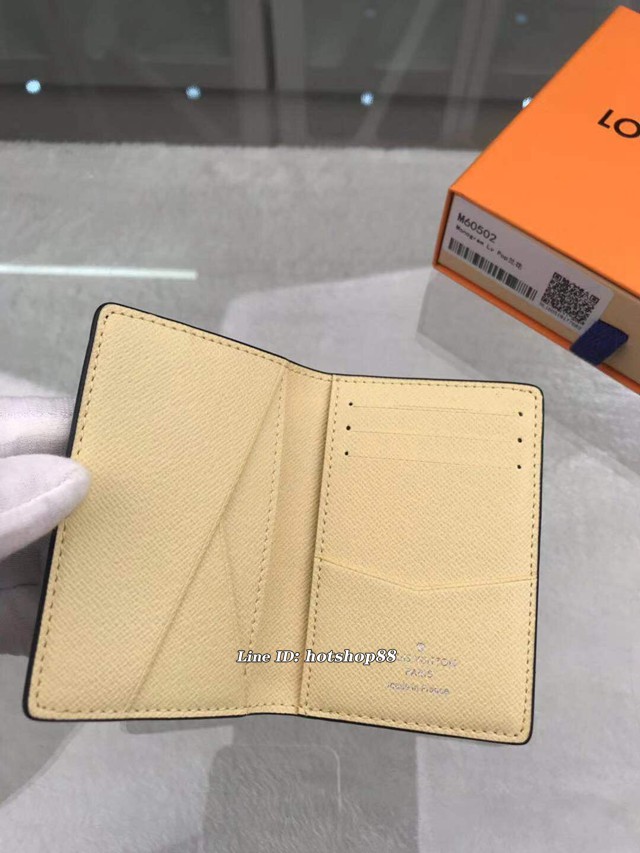 路易威登LV錢包 M60502蘭花 2019秋冬款 男女款卡夾 LV新款帆布皮夾卡包 xxlv1909